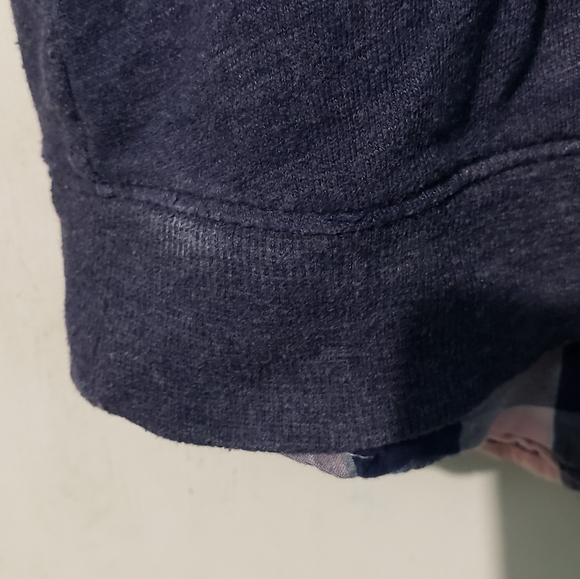 Plaid faux button down sweater top- Small - Picture 4 of 4